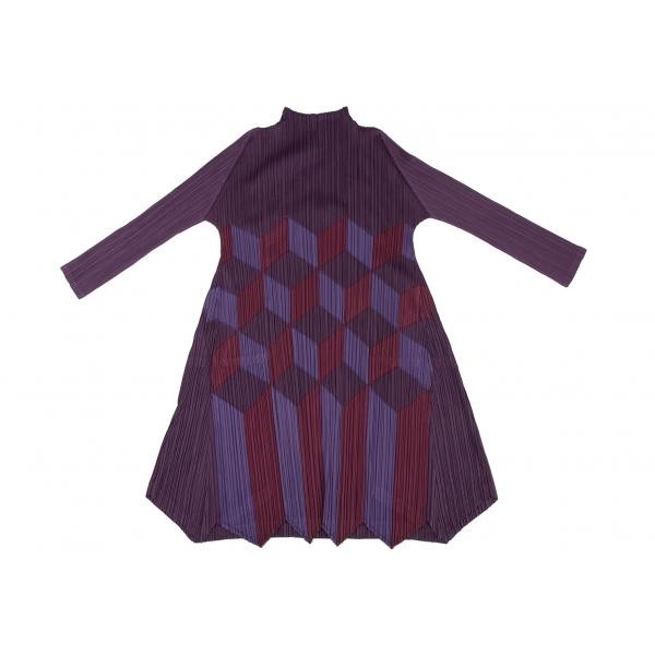 PLEATS PLEASE Women's Patchwork High Neck Dress, … - image 2