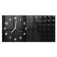 Wanduhr Glas-Wanduhr Aus Glas Abstraktion Hintergrund WeißE Zeiger 60X30 Cm