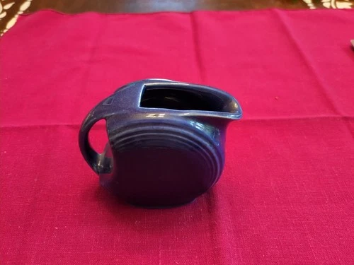 Fiestaware-like Mini Disc Pitcher Plum Creamer 3.5" 5oz