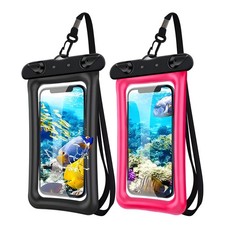 2 Pack Waterproof Floating Phone Pouch IPX8 Floatable Waterproof Phone Case w...