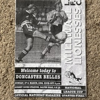 93/4 Millwall Lionesses vs Doncaster Belles (National League Cup Quarter Final)