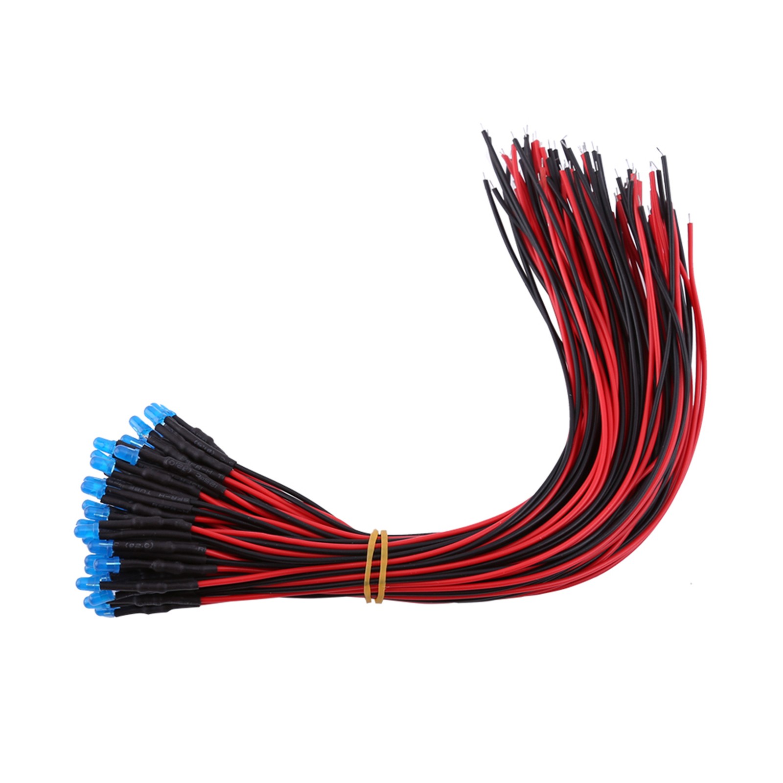 50pcs Pre Wired DC12V Diffused LED Diodes Multi Colors Light 3mm Blue(3) KRI✈️