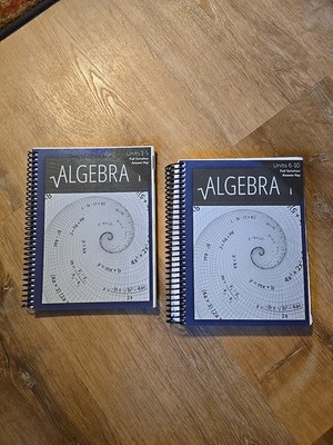Christian Light Education Algebra 1 Full Solution Answer Keys 1-10 book set