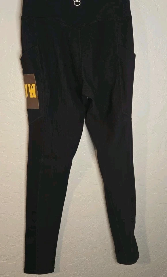 Ladies Cowboys University of Wyoming iLeggings Yoga Pants by Kadyluxe Size SMALL - Image 2 of 4