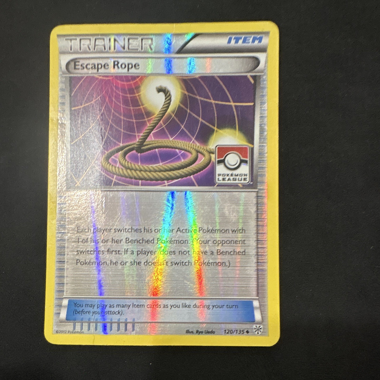 Pokemon TCG Escape Rope 120/135 Trainer Reverse Holo Stamped League