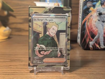 Pokémon Lt. Surge's Bargain Me01: Mega Evolution Ultra Rare Holo Trainer 170/132