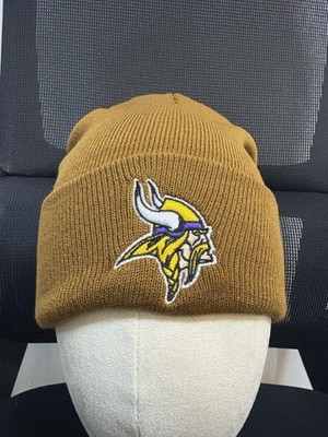 Minnesota Vikings Brown Stretch Knit Baseball Cap  Team Logo