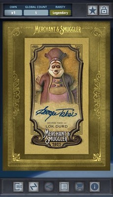 Star Wars Card Trader Merchant & Smuggler Framed Signature Gold 5cc Lok Durd