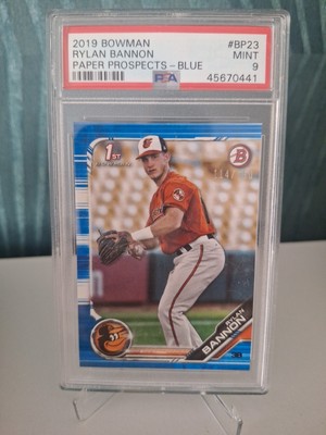 Rylan Bannon #BP-23 2019 Bowman Prospects blau #/150 PSA Mint 9