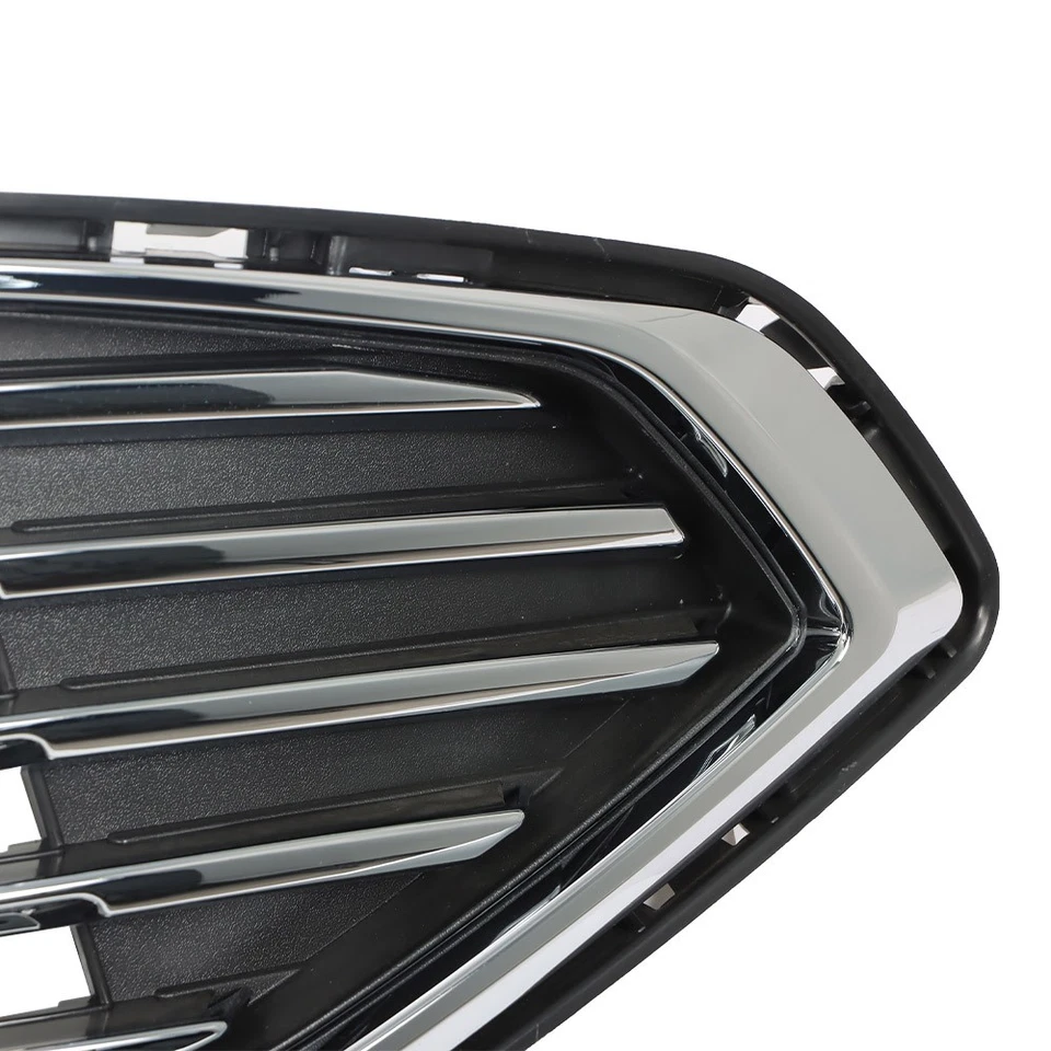 Front Grille Bumper Upper For 2017-2018 Ford Fusion Replacement Chrome Mesh Foto 4 de 4
