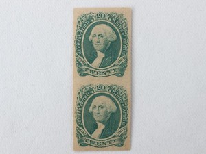 NobleSpirit (TSS) Confederate States CSA #13 20c Washington Pair MH = $100 CV