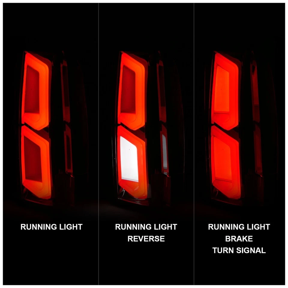 Luz trasera LED cromada izquierda y derecha Anzo 311376 para Chevrolet Tahoe 2015-2020 Foto 2 de 4