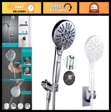 High Pressure Handheld Shower Head with 7 Settings, On/Off Switch 79" Hose