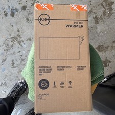 K H Pet Products Electric Heated Pet Bed Warmer X-Large Gray Energy Efficient