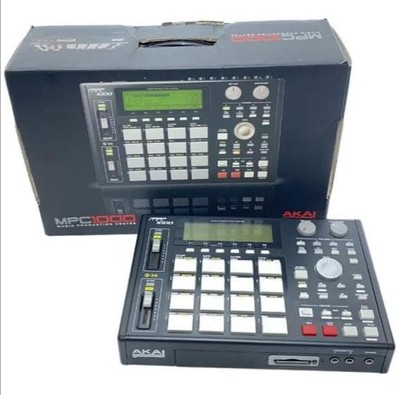 Akai MPC1000 Sampler Sequencer Tested Working Blue Classic Beat Machine 17 Pics
