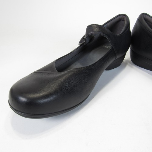 Zapatos Dansko Mary Jane Para Mujer Talla 12 EU 43 Negro Cuero Hebilla Planos Cómodos - Imagen 10 de 16