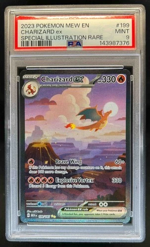 2023 Pokemon SV 151 Charizard ex #199/165 PSA 9