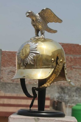 Eagle Officers' Imperial Russian Helmet Copper Horse Guard German Helmet
