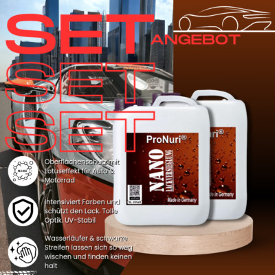 2x 5 L Nano Versiegelung Auto Spray Wax Autowachs Schnellwachs Lackversiegelung
