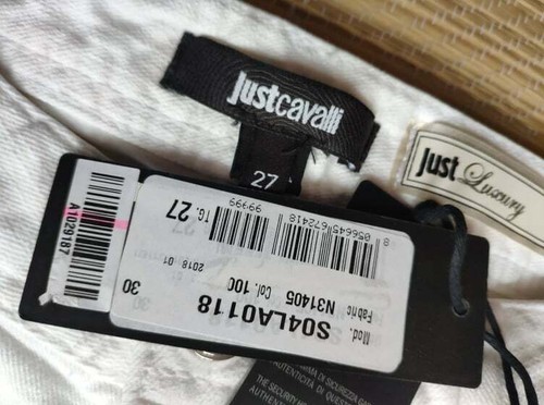 Just Cavalli jeans womens Luxury white size 27 Embellished, Skinny Leg - Picture 10 of 10