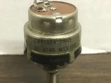Honeywell Clarostat CM41074 Potentiometer 75K 75,000 ohm ohms Screwdriver Slot