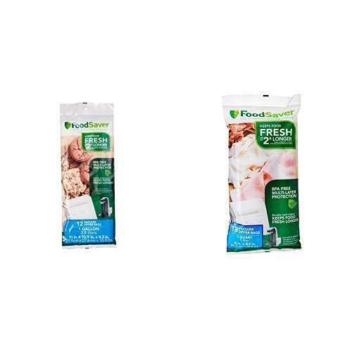Bolsas con cremallera al vacío FoodSaver tamaño 18 cuartos y aspiradora tamaño 12 galones... - Imagen 1 de 1