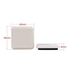 12Pcs Furniture Sliders, 40mm Plastic Self-adhesive Square Sliding Pads