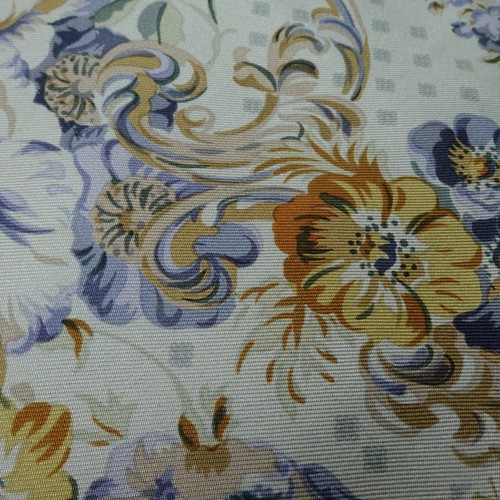 LAURA ASHLEY Flower Gray Silk Scarf Scarves 34.5" X 35" O640 - Picture 15 of 15