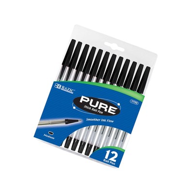 Case of 24 12/Pack BAZIC Pure Blue Stick Pen Case of 24 12/Pack BAZIC Pure Blue Stick Pen