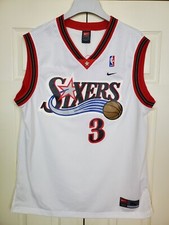 Nike Licensed Philadelphia 76ers (Sixers) Allen Iverson #3 XL Basketball Jersey