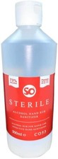 So Sterile Alcohol Hand Rub Sanitiser Per 500ml 73% Alcohol Bottle PPE 