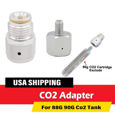 USA SHIP CO2 Adapter for 88G 90G Disposable Co2 Cartridge to
