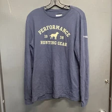 Men’s Blue Columbia PHG Performance Hunting Gear Thermal Shirt Size L