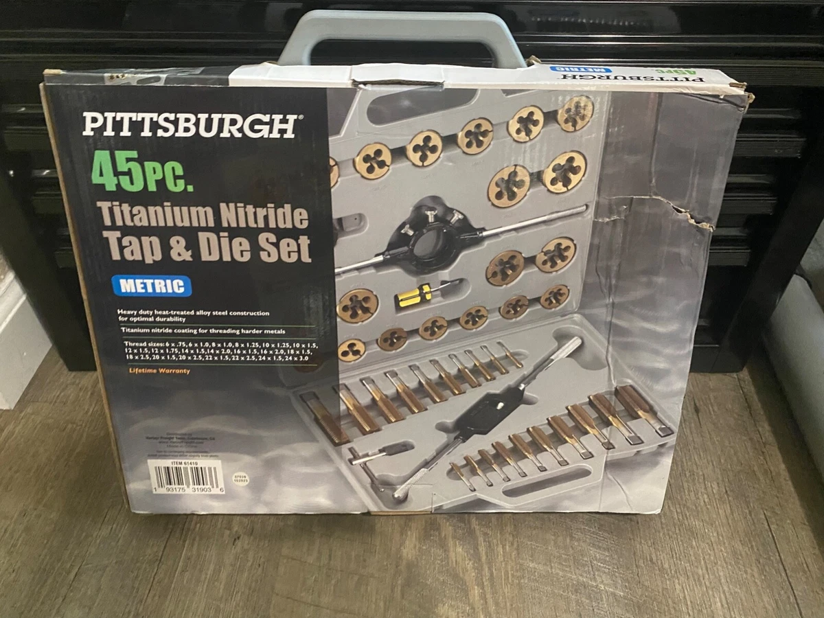 Titanium nitride tap and on sale die set