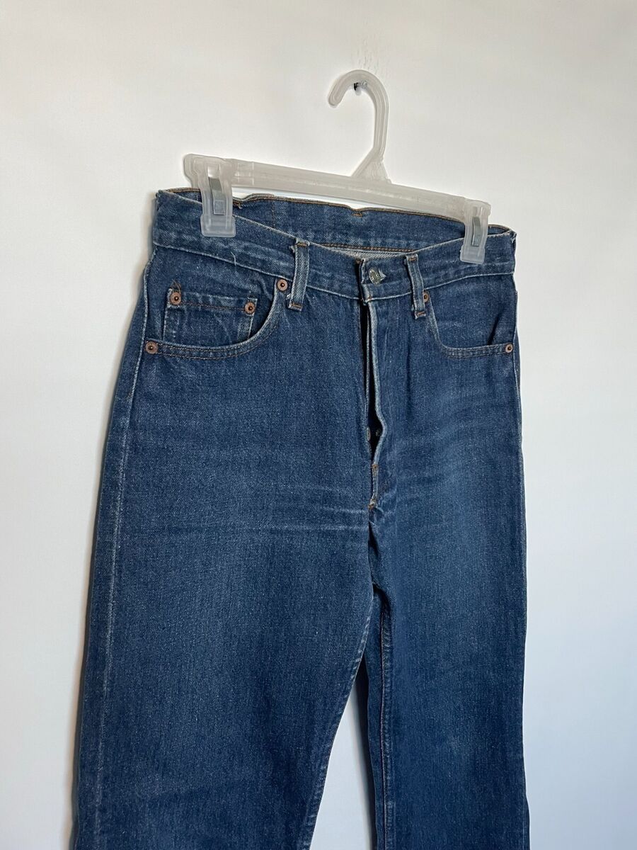 Vintage Levis Jeans Mens 29 Blue Denim 501 Button Fly 80s Vintage Levis Jeans Mens 29 Blue Denim 501 Button Fly 80s