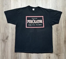 90s Vintage Purolator Oil Filters Car Parts T-Shirt Men’s XXL Black Mechanic