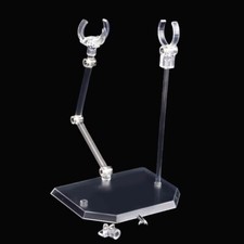 Clear Adjustable Action Figure Display Stand Bracket Base 1/144 Scale 
