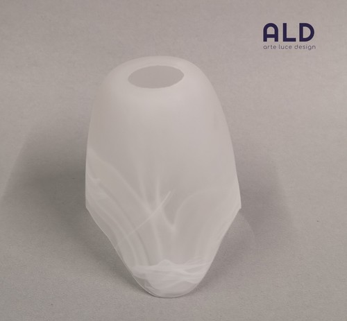 Boccia di ricambio lampadario lampada applique in vetro alabastro attacco e14 - Foto 2 di 6