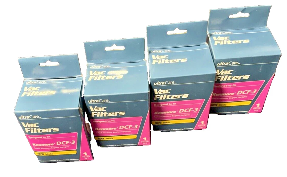 LOTE DE CUATRO - Filtros de vacío HEPA verticales sin bolsa Kenmore marca Ultra Care DCF-3 Foto 2 de 4