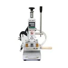 110V Hot Foil Stamping Machine 10x13cm with T-Slot & Movable Table for PVC Wo...