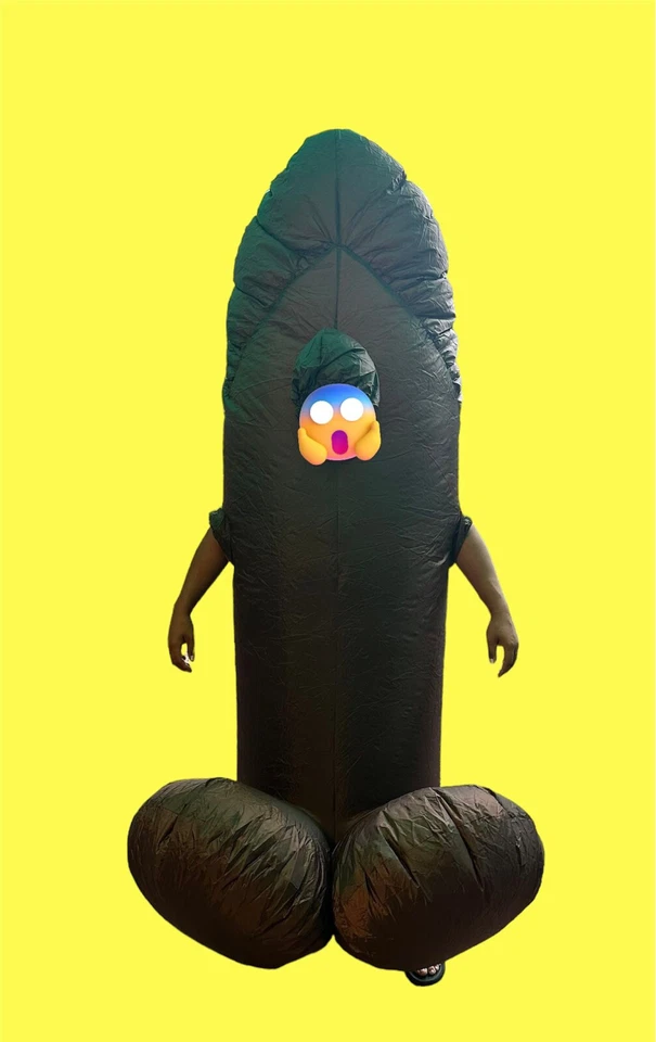 Disfraz Inflable Pene Adulto Fiesta Divertido Traje Escenario Gallina Foto 2 de 4