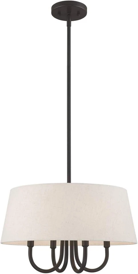 Livex Lighting 50804-92 Belclaire - Lámpara de araña de cuatro luces, acabado bronce inglés Foto 2 de 4