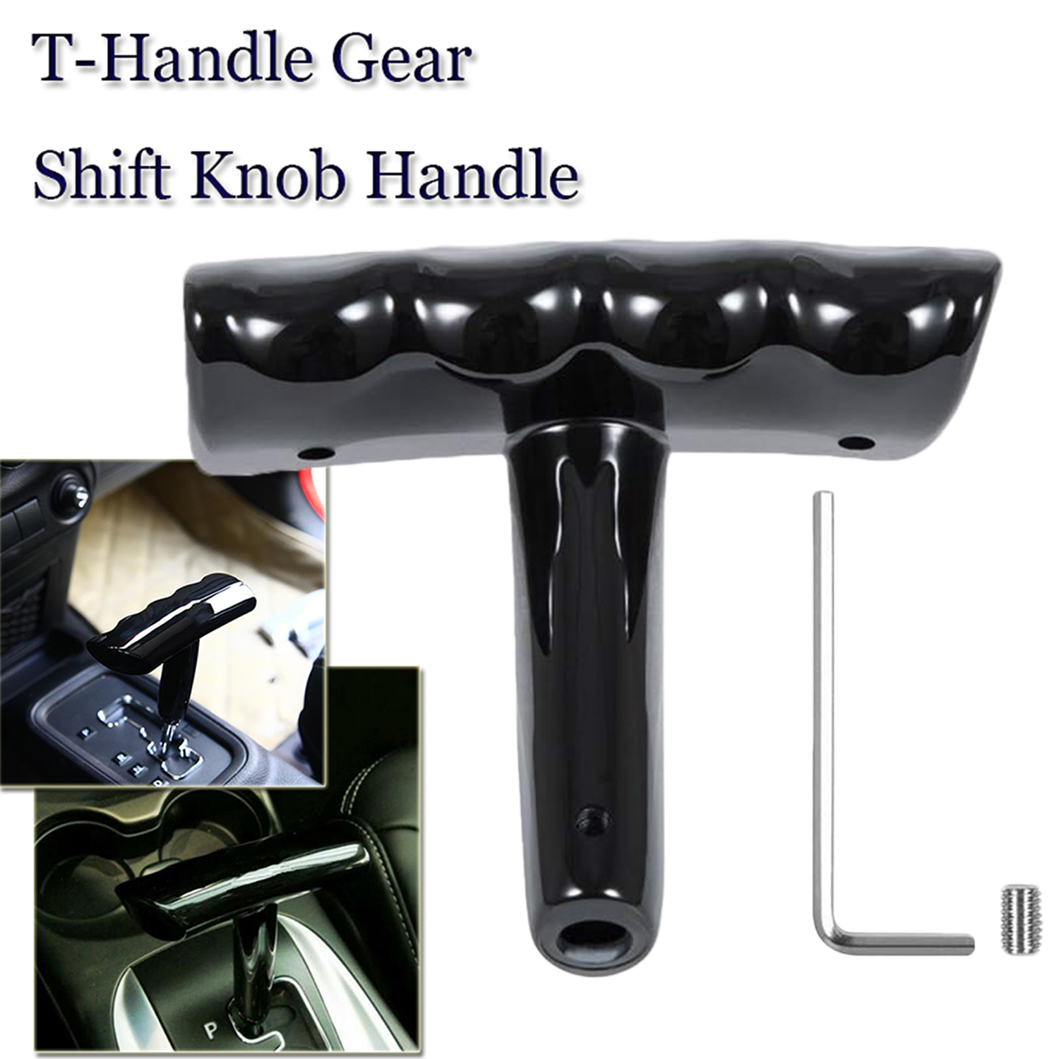 T-Handle Shift Knob Gear Stick Shifter Fit for Jeep Wrangler Dodge Challenger