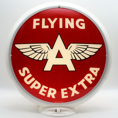 FLYING A SUPER EXTRA 13.5'' Gas Pump Globe SHIPS ASSEMBLED! READY FOR YOUR PUMP!!