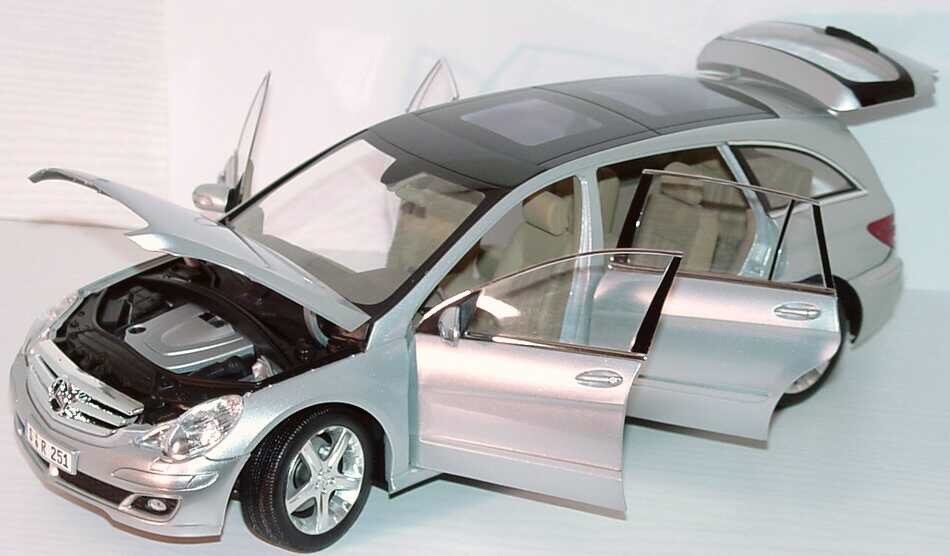 RARE MERCEDES R CLASS (W251) 2005 IRIDIUM SILVER 1:18 MINICHAMPS