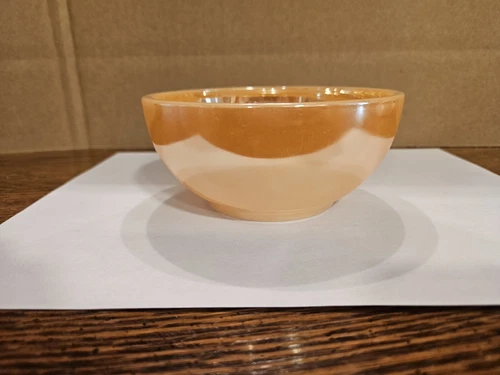 Vintage Anchor-Hocking Fire-King Peach Lustre 5" Oven-ready Dessert Bowl