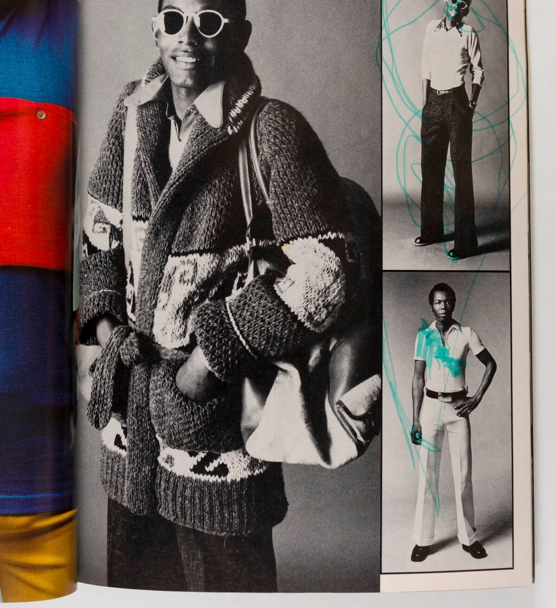 BLACK ISSUE L'uomo Vogue 1972 Feb JAMES BALDWIN Miles Davis