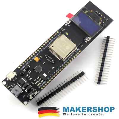 ESP 32 TTGO Board mit OLED Batterie Wifi WLAN ESP32 Lipo Mobil Akku Bluetooth