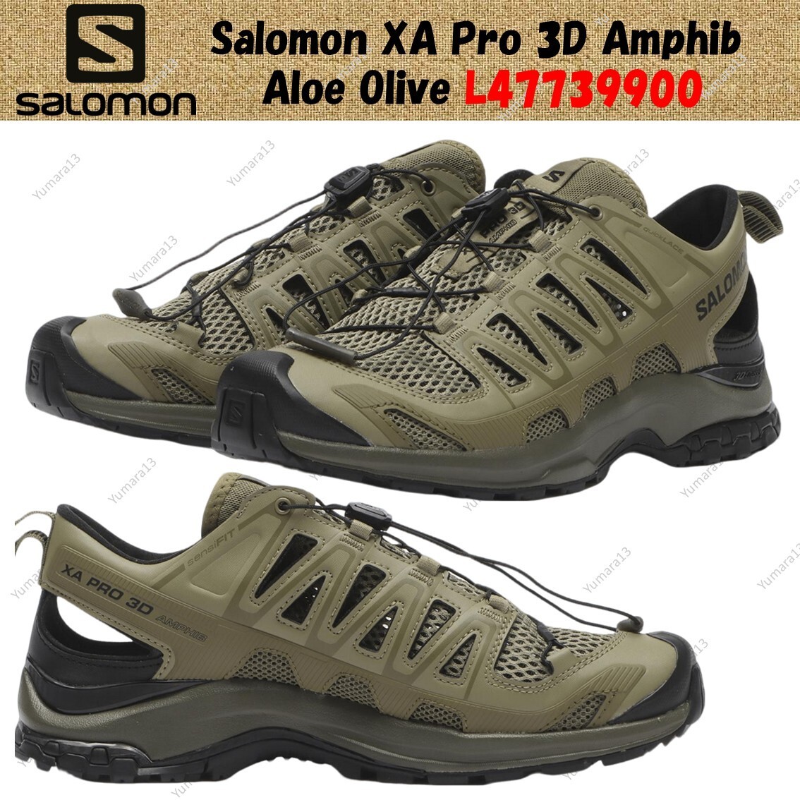 Salomon XA Pro 3D Amphib Aloe Olive L47739900 Men's Size | eBay