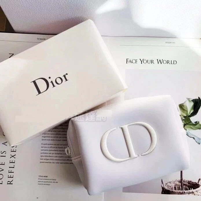 CD Dior Beauty White Makeup Cosmetics Bag / Pouch / Clutch / Case, Brand  NEW!